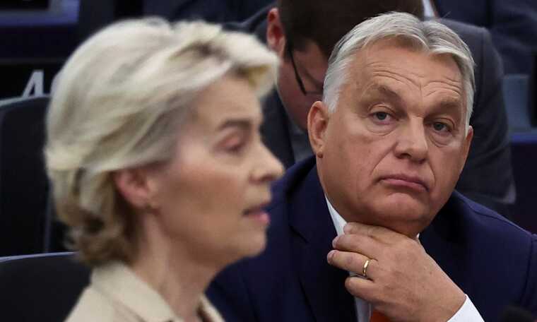 Премьер Венгрии Виктор Орбан опубликовал картинку с Урсулой фон дер Ляйен и надписью «Пора уходить»